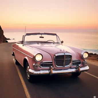 classic car at dusk - Image 1