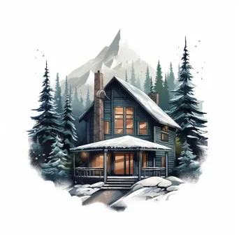 Mountain lodge logo - Image 4