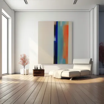 Modern art in minimalist living room - Image 3